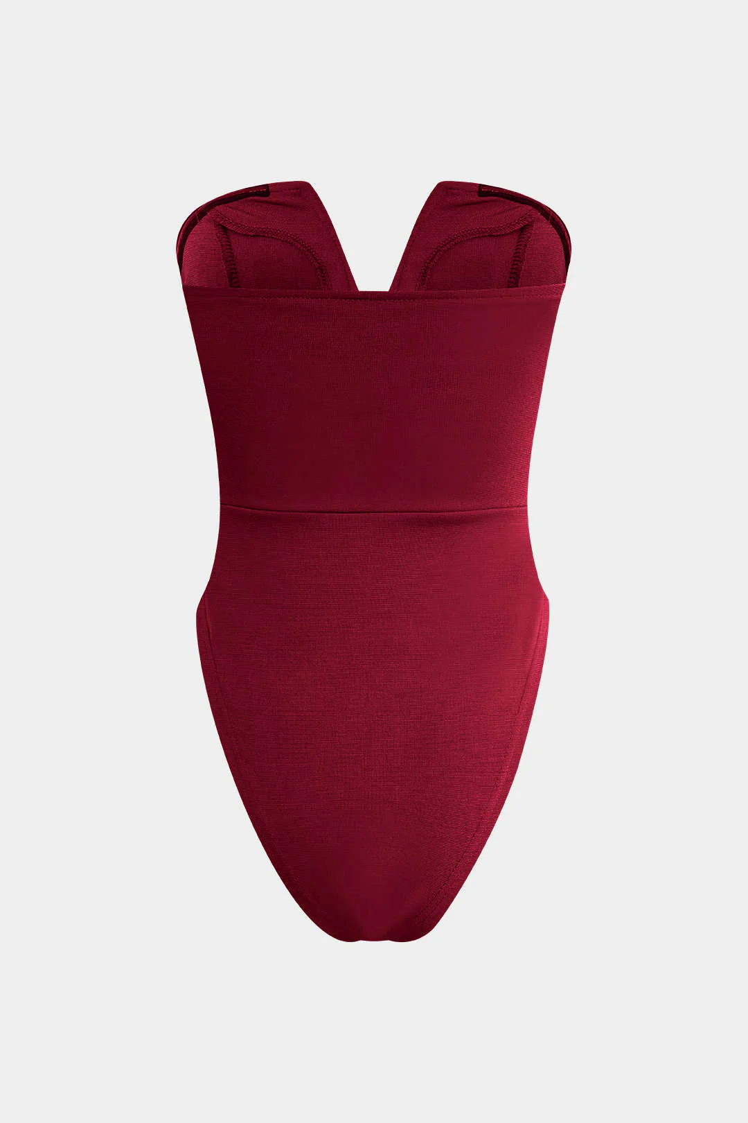 Basic V-neck Strapless Bodysuit - Image 25